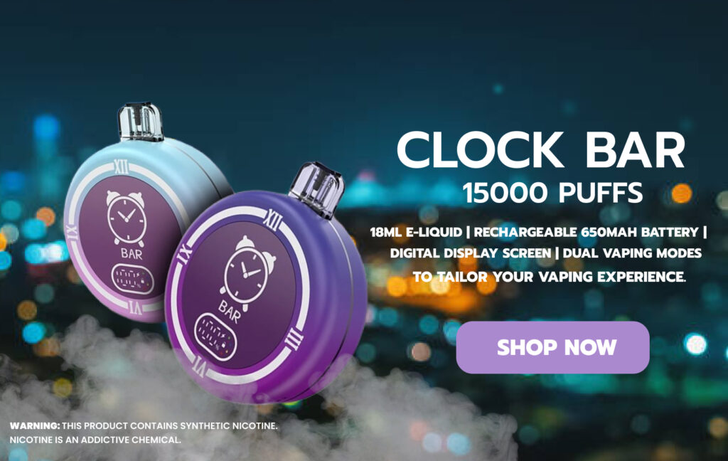 Clock Bar 15000 Puffs Disposable Vape